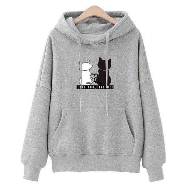 cute black white cartoon cat animal printed hoodie sweatshirts for women korean pullover hoody casual loose outwear coats
cute black white cartoon cat animal printed hoodie sweatshirts for women korean pullover hoody casual loose outwear coats
