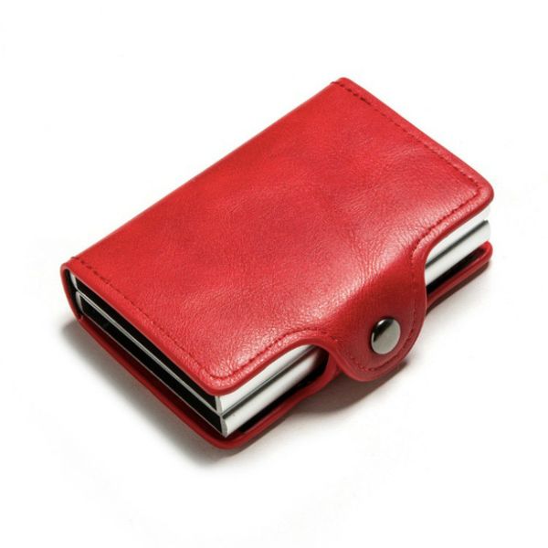 new men credit card holder wallet men women metal rfid vintage aluminium bag pu leather bank cardholder case carteira masculina, Red;black
new men credit card holder wallet men women metal rfid vintage aluminium bag pu leather bank cardholder case carteira masculina, Red;black