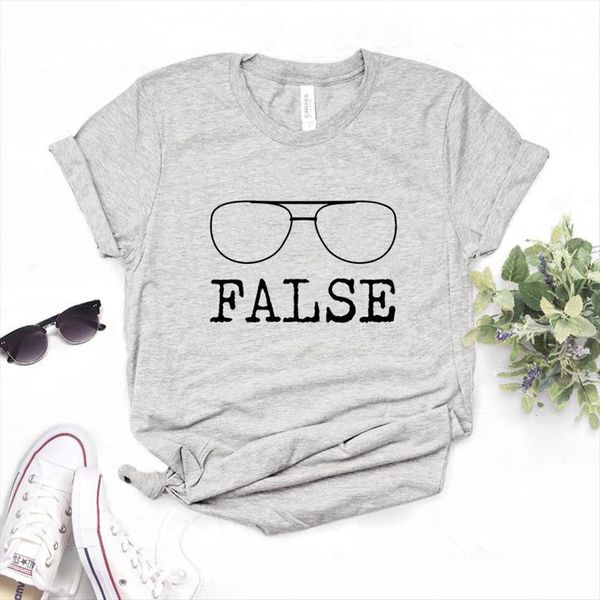 false glasses print cotton casual women t shirt funny yong girl tee a 1250, White