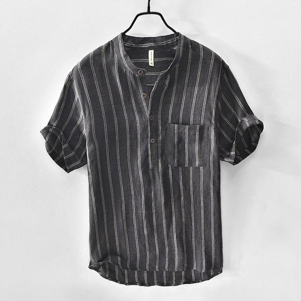 men's casual shirts jm188 summer vertical striped pullover classic fashion business pocket short sleeve stand collar slim-fit, White;black
men's casual shirts jm188 summer vertical striped pullover classic fashion business pocket short sleeve stand collar slim-fit, White;black
