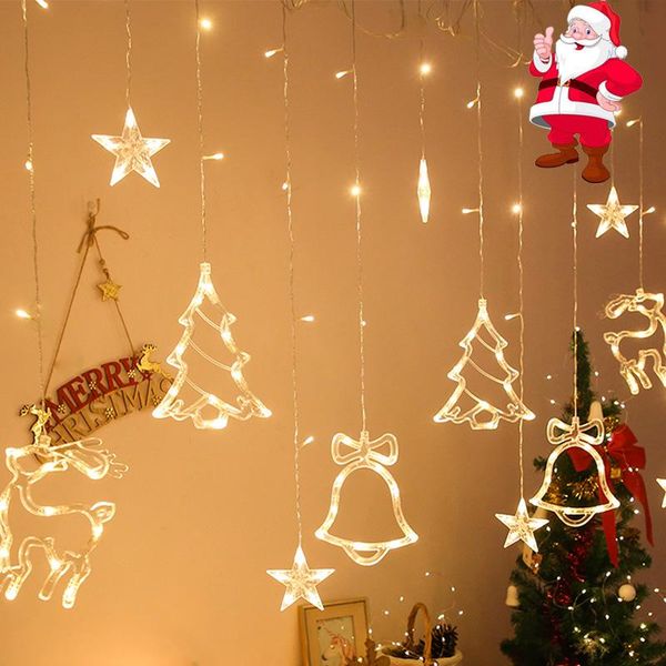 3.5m 220v led deer lamp christmas garland curtain light fairy string light indoor christmas decorations for home holiday wedding
3.5m 220v led deer lamp christmas garland curtain light fairy string light indoor christmas decorations for home holiday wedding