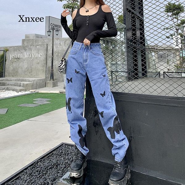 women's jeans butterfly graphic print gothic egirl wide leg punk high waist women loose pants hip hop fashion y2k streetwear trousers, Blue
women's jeans butterfly graphic print gothic egirl wide leg punk high waist women loose pants hip hop fashion y2k streetwear trousers, Blue