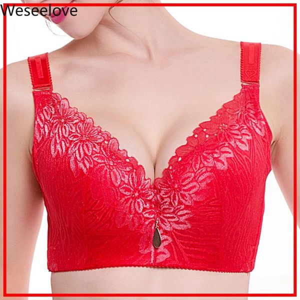 bras weseelove plus fat increase female size women's bra adjustable breathable 110d thin underwear x18, Red;black
bras weseelove plus fat increase female size women's bra adjustable breathable 110d thin underwear x18, Red;black