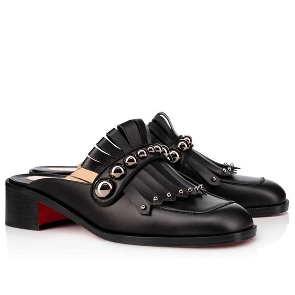 spring lady red bottom flats octavian mula slipper chunky heels 35mm women comfort daily work walking round toe brand outdoor beach slides, Black
spring lady red bottom flats octavian mula slipper chunky heels 35mm women comfort daily work walking round toe brand outdoor beach slides, Black