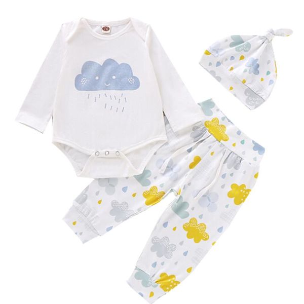 jumpsuits baby girls boys 3pcs outfits long sleeve romper playsuits pants hat, Blue
jumpsuits baby girls boys 3pcs outfits long sleeve romper playsuits pants hat, Blue