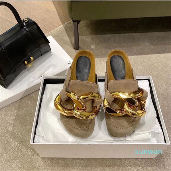 2021 women new london suede loafer mules casual booties wood flat heel slides big chain slippers genuine leather shoes, Black
2021 women new london suede loafer mules casual booties wood flat heel slides big chain slippers genuine leather shoes, Black