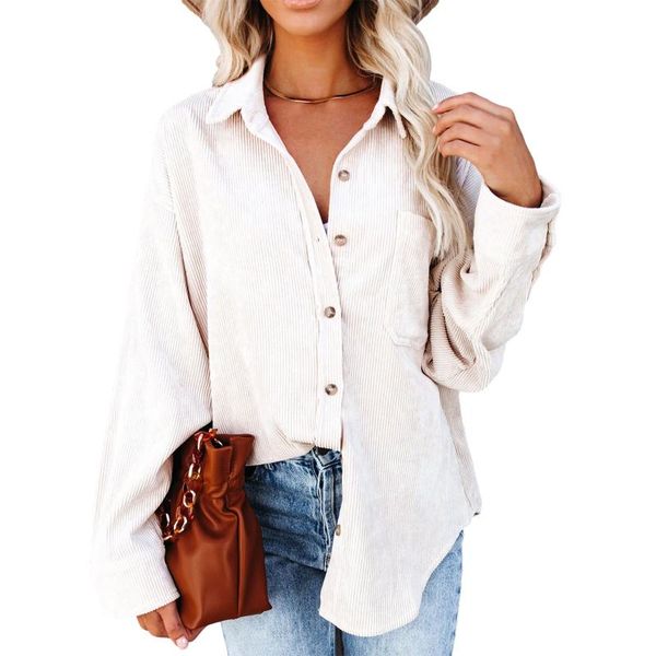 women's blouses & shirts fashion women ladies long sleeve solid color blouse stylish coat casual, White
women's blouses & shirts fashion women ladies long sleeve solid color blouse stylish coat casual, White