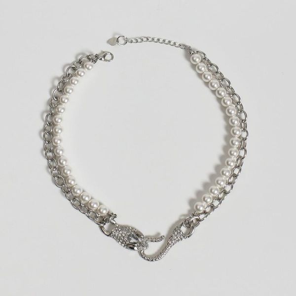 chokers inswind cuban spirit snake double-layered pearl necklace collarbone chain, Golden;silver
chokers inswind cuban spirit snake double-layered pearl necklace collarbone chain, Golden;silver