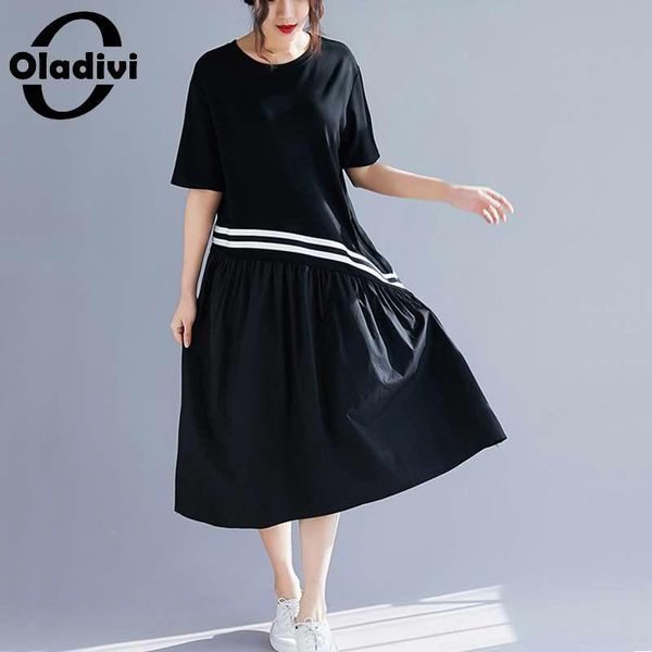 casual dresses oladivi oversized short sleeve cotton dress women loose shirt black summer ladies tee big tunic robe vestidio, Black;gray
casual dresses oladivi oversized short sleeve cotton dress women loose shirt black summer ladies tee big tunic robe vestidio, Black;gray