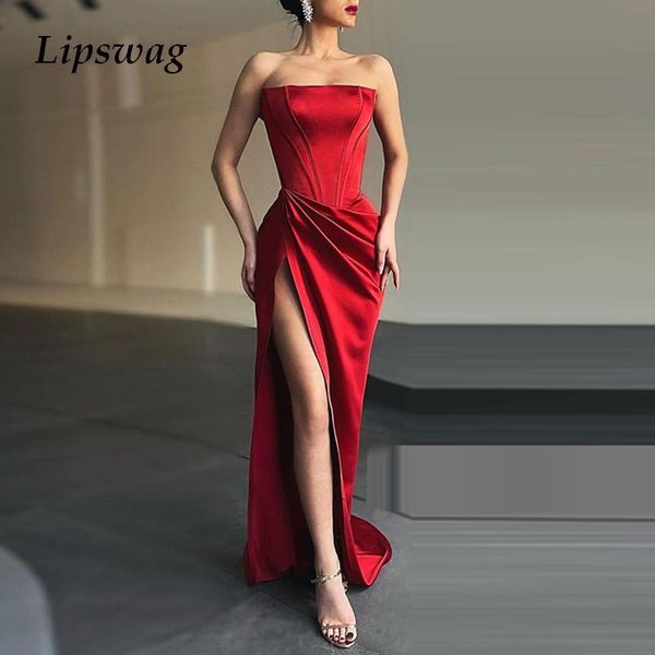 casual dresses high street ladies strapless solid backless party dress women elegant split floor length club clothes 2022 bodycon vesti, Black;gray
casual dresses high street ladies strapless solid backless party dress women elegant split floor length club clothes 2022 bodycon vesti, Black;gray