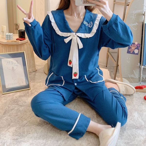 2021 new japanese style cotton autumn and winter pajamas for pregnant women, breastfeeding clothes, large size home service suits, ladies pw, Black;brown
2021 new japanese style cotton autumn and winter pajamas for pregnant women, breastfeeding clothes, large size home service suits, ladies pw, Black;brown