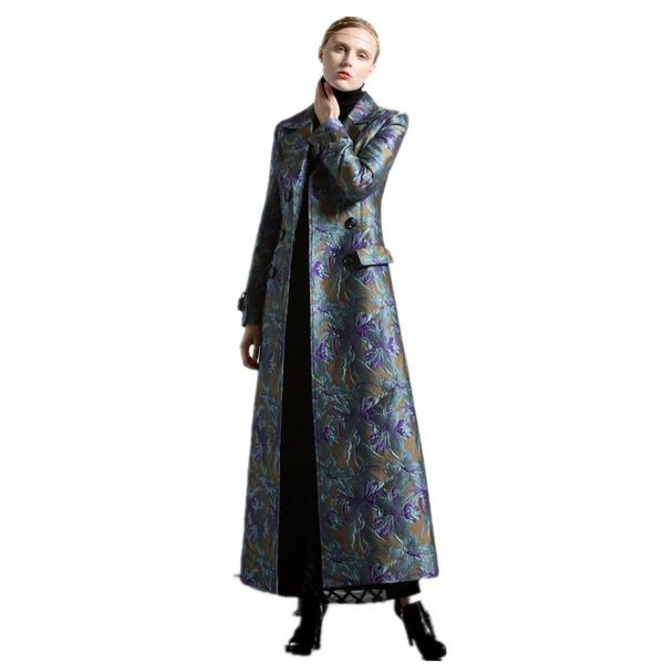 women's trench coats s- 4xl autumn winter jacquard vintage floral x- long plus size luxury elegant double breasted coat outwear, Tan;black
women's trench coats s- 4xl autumn winter jacquard vintage floral x- long plus size luxury elegant double breasted coat outwear, Tan;black