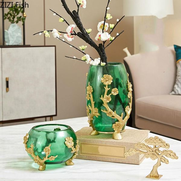 vases resin transparent vase golden retro chinese style relief carved flower arrangement accessories modern home decoration crafts
vases resin transparent vase golden retro chinese style relief carved flower arrangement accessories modern home decoration crafts