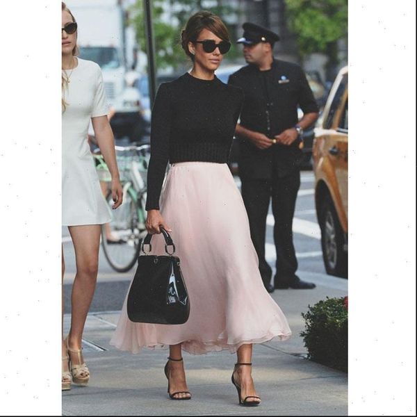 fashion street style chiffon womens skirt ankle length dusty pink casual skirts saia femininas spring summer, Black
fashion street style chiffon womens skirt ankle length dusty pink casual skirts saia femininas spring summer, Black