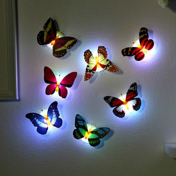 20pcs creative colorful butterfly night light led lights night atmosphere lights can be pasted home deskwall decoration
20pcs creative colorful butterfly night light led lights night atmosphere lights can be pasted home deskwall decoration
