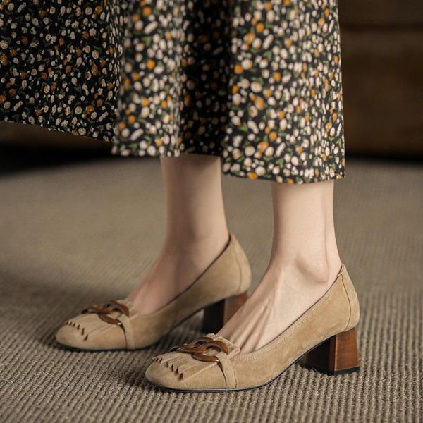 dress shoes mezereon women genuine leather fringe pumps shallow casual chain woman sheep suede thick heels round toe spring 2021, Black
dress shoes mezereon women genuine leather fringe pumps shallow casual chain woman sheep suede thick heels round toe spring 2021, Black