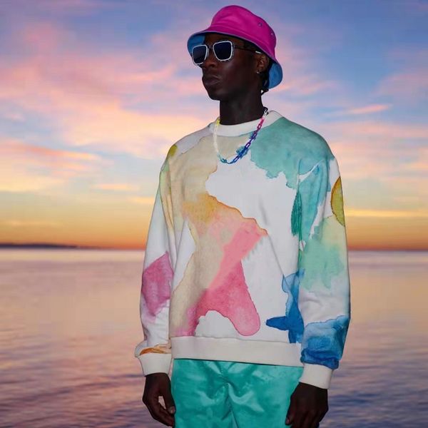 men pullover watercolor graffiti sweatshirts 2021fw women's colorful active style male daily wear comfortable jumper clothes, Black
men pullover watercolor graffiti sweatshirts 2021fw women's colorful active style male daily wear comfortable jumper clothes, Black