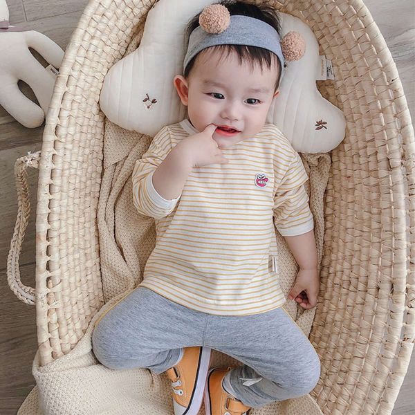beibei crayon xiaoxin city spring and autumn new children's long sleeve baby's versatile striped bottomed t-shirt, Blue
beibei crayon xiaoxin city spring and autumn new children's long sleeve baby's versatile striped bottomed t-shirt, Blue