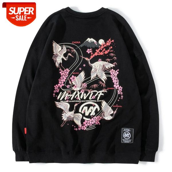 Crane Japanese Sakura Print Harajuku Hoodie Hip Hop Streetwear Hoodie Sweatshirt Men Cotton Autumn Loose Pullover Oversize Black #Ae3e
Crane Japanese Sakura Print Harajuku Hoodie Hip Hop Streetwear Hoodie Sweatshirt Men Cotton Autumn Loose Pullover Oversize Black #Ae3e