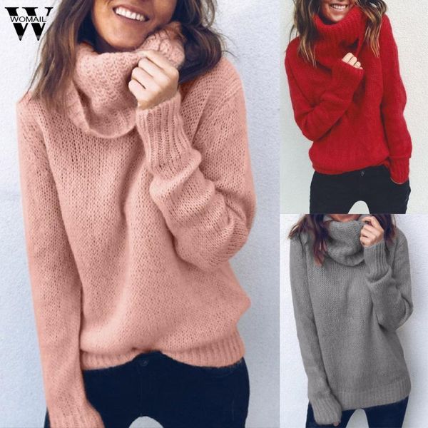 women's sweaters womail women sweater warm turtleneck solid long sleeves knit jumper female pulover feminino loose blouse, White;black
women's sweaters womail women sweater warm turtleneck solid long sleeves knit jumper female pulover feminino loose blouse, White;black