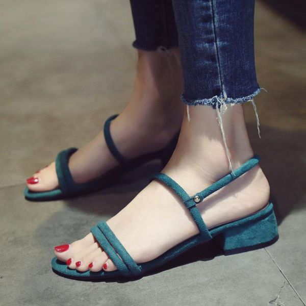 sandals summer women's 2021 solid color suede thin belt one-step korean version of the wild low-heeled roman work shoes, Black
sandals summer women's 2021 solid color suede thin belt one-step korean version of the wild low-heeled roman work shoes, Black