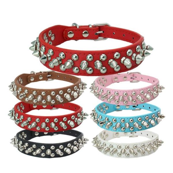 dog collars & leashes adjustable leather pet collar neck strap supplies pu punk rivet spiked for cat
dog collars & leashes adjustable leather pet collar neck strap supplies pu punk rivet spiked for cat