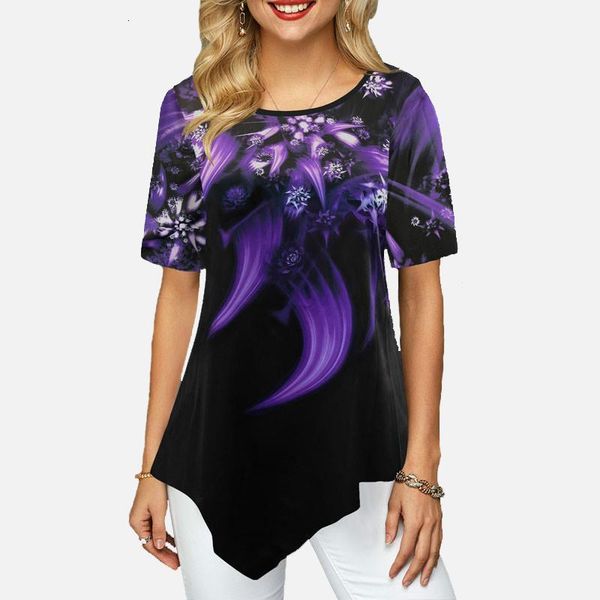 women fashion summer shirt print round neck short sleeve boho shirts female casual loose blouse plus size 5xl, White
women fashion summer shirt print round neck short sleeve boho shirts female casual loose blouse plus size 5xl, White