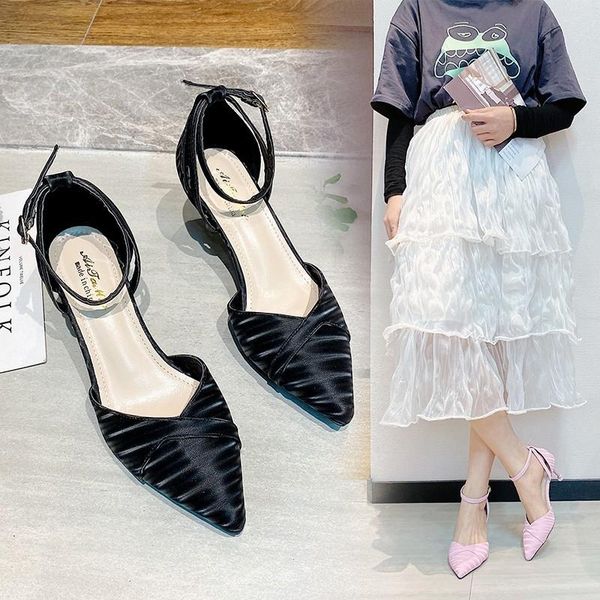 dress shoes elegant for woman thin high heels ladies single shoe wild large size women's party pumps, Black
dress shoes elegant for woman thin high heels ladies single shoe wild large size women's party pumps, Black