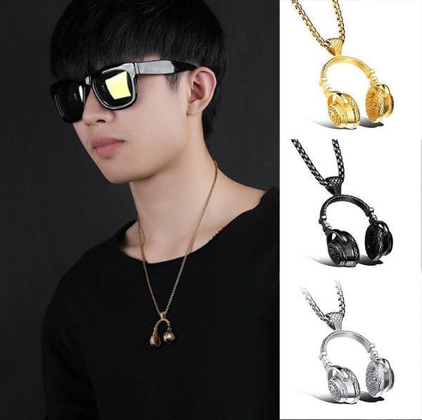 pendant necklaces fan dj music headphone necklace long chain men women hip hop jewelry rock headset male gift, Silver
pendant necklaces fan dj music headphone necklace long chain men women hip hop jewelry rock headset male gift, Silver
