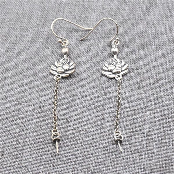 stud 925 sterling silver lotus ear wire hooks with cup and peg rolo chain earring drops, Golden;silver
stud 925 sterling silver lotus ear wire hooks with cup and peg rolo chain earring drops, Golden;silver