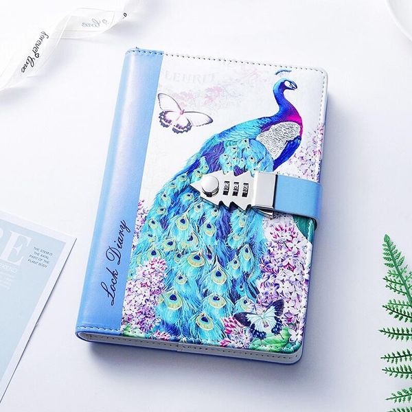 notepads 215*150mm peacock flower deer color printing code notebook diary lock thick handbook girl stationery gift password notepad, Purple;pink
notepads 215*150mm peacock flower deer color printing code notebook diary lock thick handbook girl stationery gift password notepad, Purple;pink