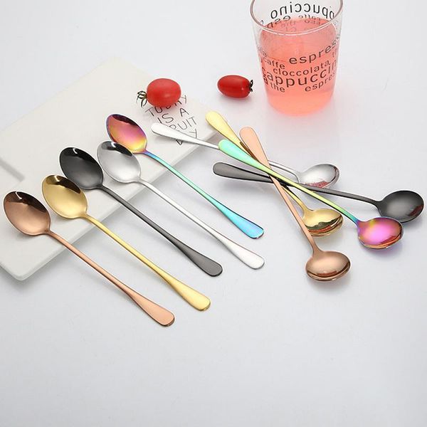 spoons vacuum plating stainless steel coffee spoon round head long handle tea kitchen drinking flatware
spoons vacuum plating stainless steel coffee spoon round head long handle tea kitchen drinking flatware