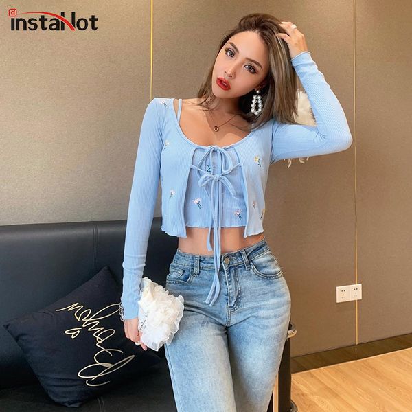 beyouare women two piece camis and cardigans bandage autumn women's set elegant causal vintage floral embroidery 201012, White
beyouare women two piece camis and cardigans bandage autumn women's set elegant causal vintage floral embroidery 201012, White