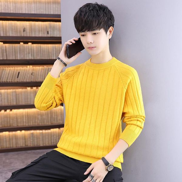 knitted sweater men winter men's round neck sweater solid color wild slim warm for male knit, White;black
knitted sweater men winter men's round neck sweater solid color wild slim warm for male knit, White;black
