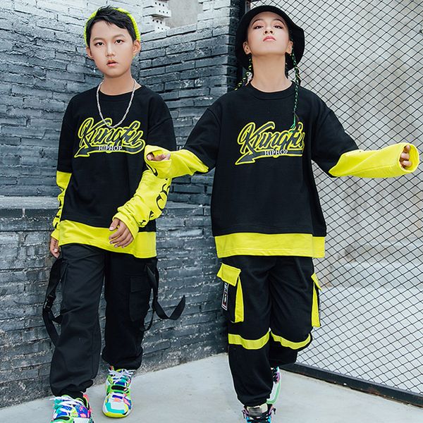 cool hip hop kids street dance clothing stitching sleeves sweater pockets pants jazz performance outfit modern costumevdb2712, Black;red
cool hip hop kids street dance clothing stitching sleeves sweater pockets pants jazz performance outfit modern costumevdb2712, Black;red