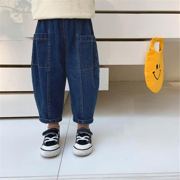 korean style 2021 boys solid color straight denim pant spring autumn big pockets loose all-match kids jeans 1-6 years, Blue
korean style 2021 boys solid color straight denim pant spring autumn big pockets loose all-match kids jeans 1-6 years, Blue