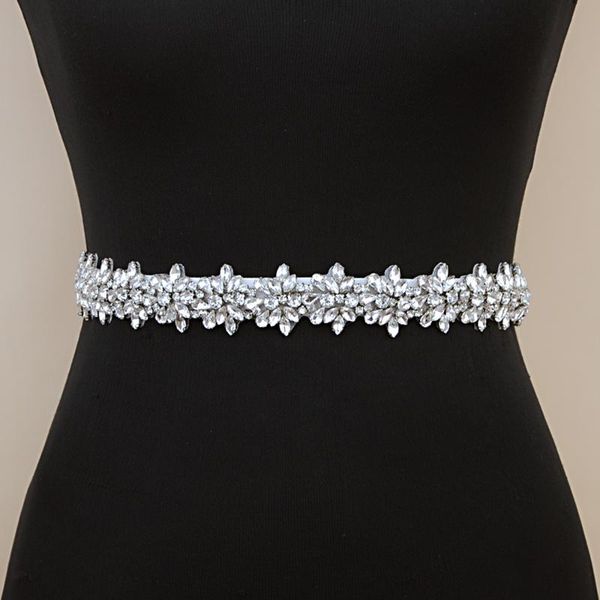 wedding sashes handmade dress belt rhinestones bridal belts silver diamond accessories women, White
wedding sashes handmade dress belt rhinestones bridal belts silver diamond accessories women, White