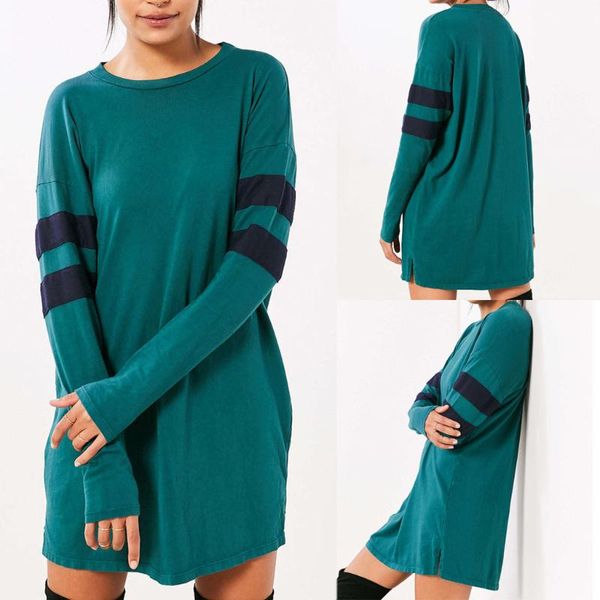 women's sweaters cotton fashion woman casual round neck long sleeve comfortable stripe stitching for women, White;black
women's sweaters cotton fashion woman casual round neck long sleeve comfortable stripe stitching for women, White;black