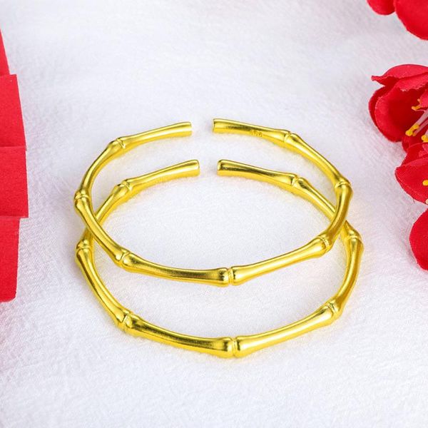 bangle wealthy bamboo solid gold plating fashion vintage womens opening bracelet jewelry gift long lasting color, Black
bangle wealthy bamboo solid gold plating fashion vintage womens opening bracelet jewelry gift long lasting color, Black