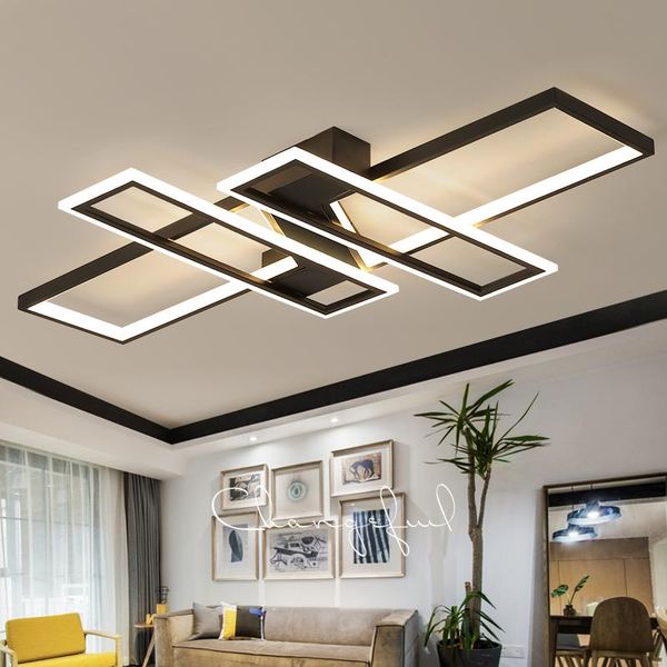 ceiling lights led lamp for the living room loft bedroom dining home modern black chandeliers rectangle suspended light fixtures
ceiling lights led lamp for the living room loft bedroom dining home modern black chandeliers rectangle suspended light fixtures