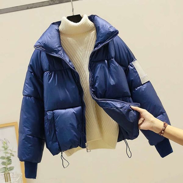 20212020 new off season fashion stand collar down cotton padded women's short korean bright face bread jacket loose and thickened paten, Black
20212020 new off season fashion stand collar down cotton padded women's short korean bright face bread jacket loose and thickened paten, Black