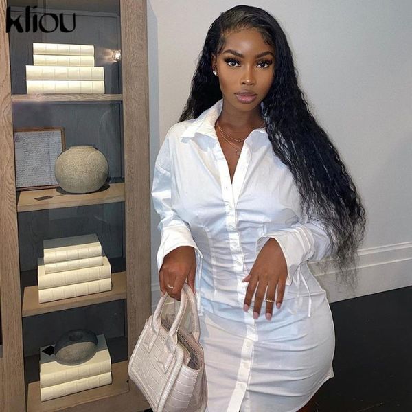 casual dresses kliou solid elegant mini dress for women aesthetic classy ribbon single breasted long sleeve low v-neck office lady wear, Black;gray
casual dresses kliou solid elegant mini dress for women aesthetic classy ribbon single breasted long sleeve low v-neck office lady wear, Black;gray