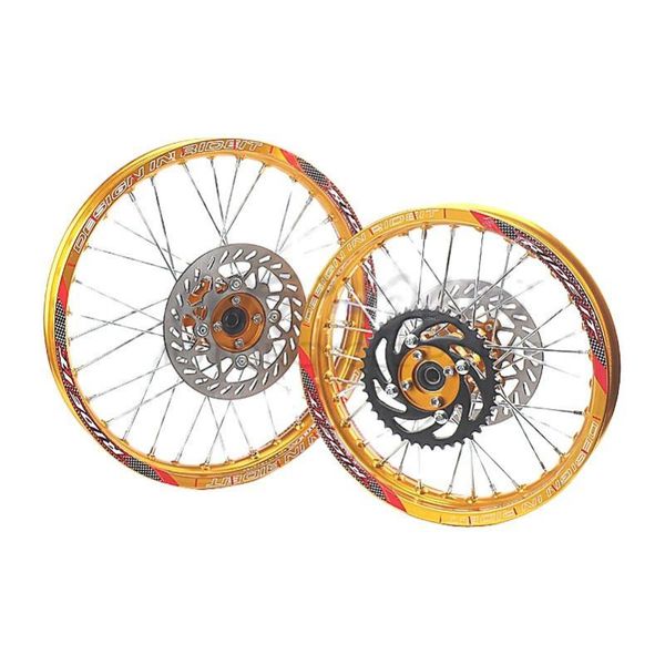 motorcycle wheels & tires gold front 1.60-17 rear 1.85-14 inch alloy wheel rim with cnc hub brake disc for kayo hr-160cc ty150cc dirt pit bi
motorcycle wheels & tires gold front 1.60-17 rear 1.85-14 inch alloy wheel rim with cnc hub brake disc for kayo hr-160cc ty150cc dirt pit bi