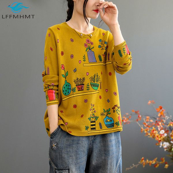 2021 new women fashion vintage cartoon floral printed knit thin sweater lady round neck casual long sleeve pullover 6tr3, White;black
2021 new women fashion vintage cartoon floral printed knit thin sweater lady round neck casual long sleeve pullover 6tr3, White;black