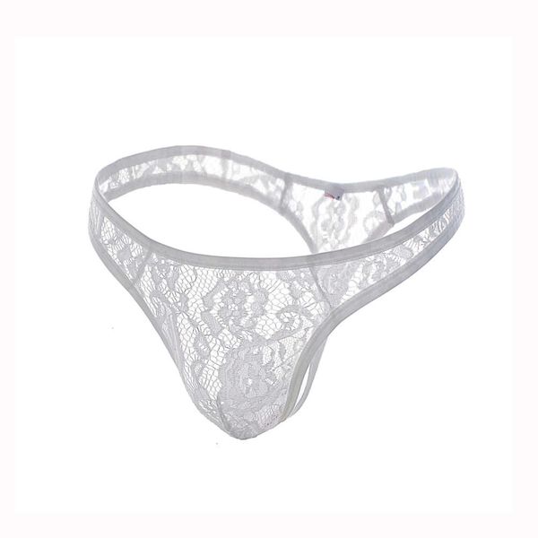 lace thong underwear transparent men's t-pants, Black;white
lace thong underwear transparent men's t-pants, Black;white