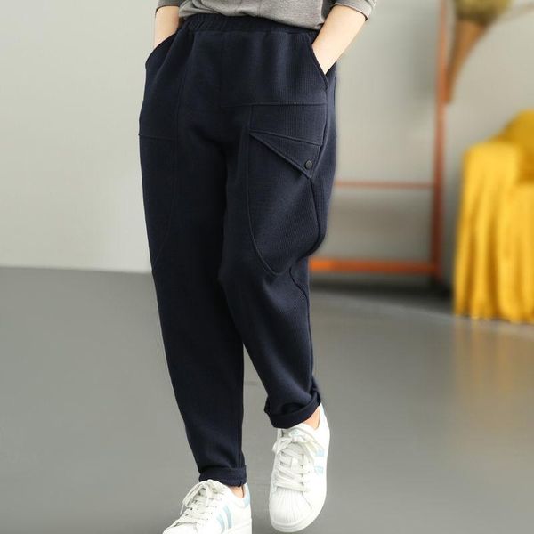 women's pants & capris 2021 autumn arts style women elastic waist loose femme trousers all-matched casual cotton harem plus size v570, Black;white
women's pants & capris 2021 autumn arts style women elastic waist loose femme trousers all-matched casual cotton harem plus size v570, Black;white