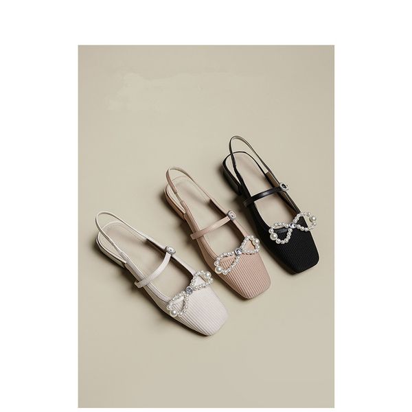 2021 yili rice new grey baotou sandals lady xia pearl bow fairy square head mary jane shoes lady yw, Black
2021 yili rice new grey baotou sandals lady xia pearl bow fairy square head mary jane shoes lady yw, Black
