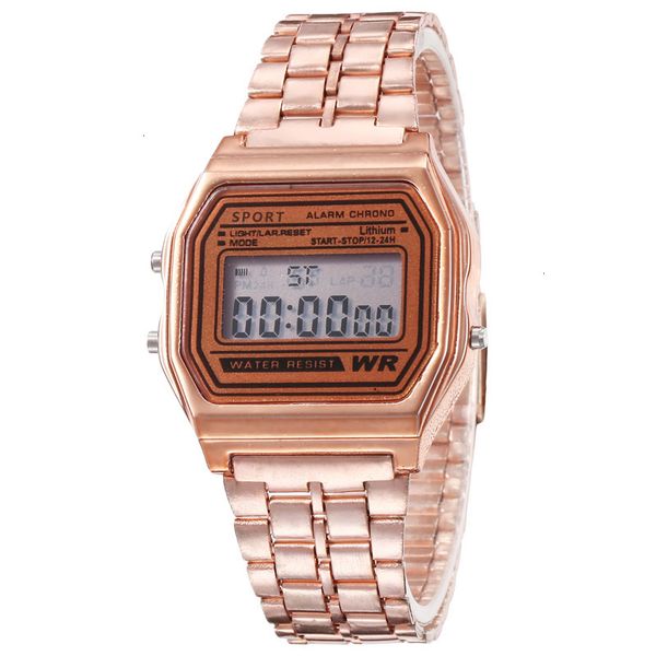 women men watch gold silver stainless steel led sport digital watch wristwatch electronic clock, Slivery;brown
women men watch gold silver stainless steel led sport digital watch wristwatch electronic clock, Slivery;brown