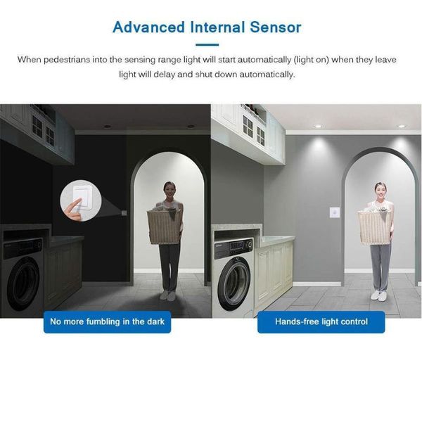 smart home control motion sensor 220v pir automatic light switch infrared body led human mounted wall a2w0
smart home control motion sensor 220v pir automatic light switch infrared body led human mounted wall a2w0