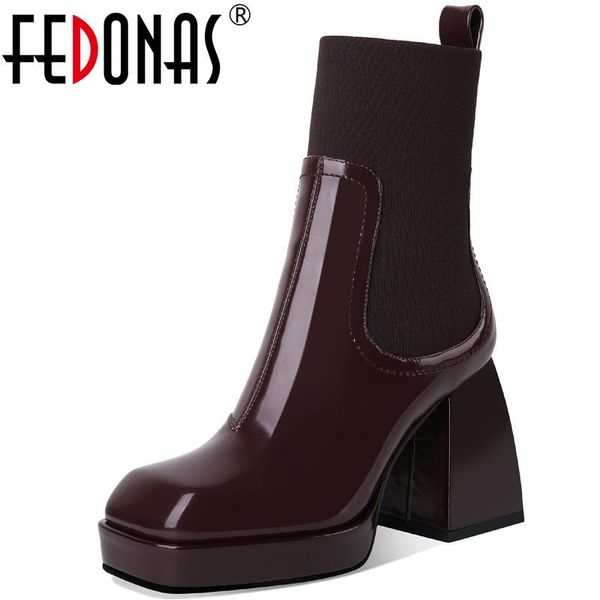 boots fedonas fashion winter office leather concise genuine thick heels shoes woman party basic ankle, Black
boots fedonas fashion winter office leather concise genuine thick heels shoes woman party basic ankle, Black